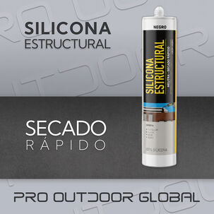 Silicona Estructural Negra Sellador Fachadas Junturas 280ml