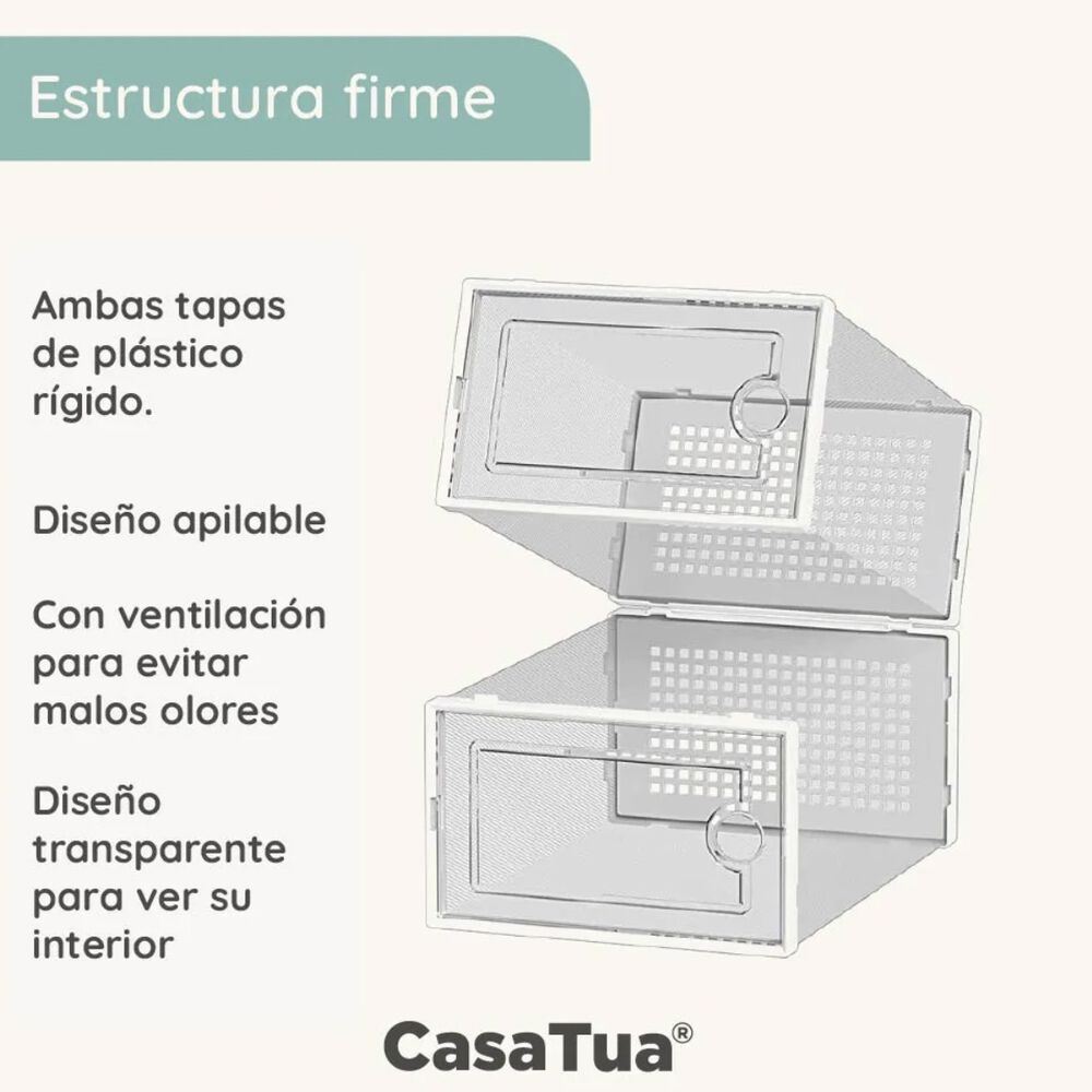 Caja Organizadora De Zapatos Set 4 image number 2.0