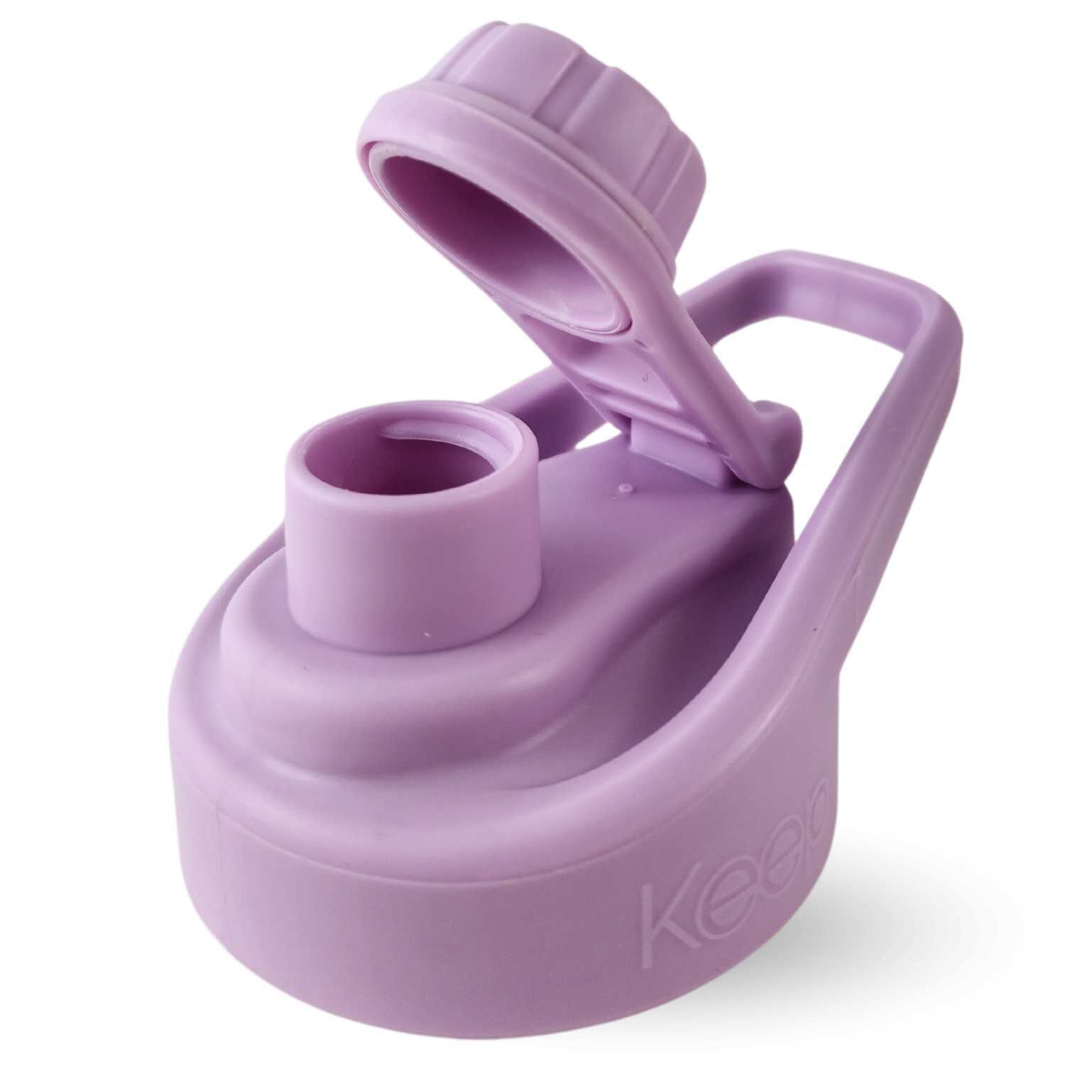 Botella Keep 470ml Vidrio Protector Agua Deportes Outdoor Lila image number 5.0