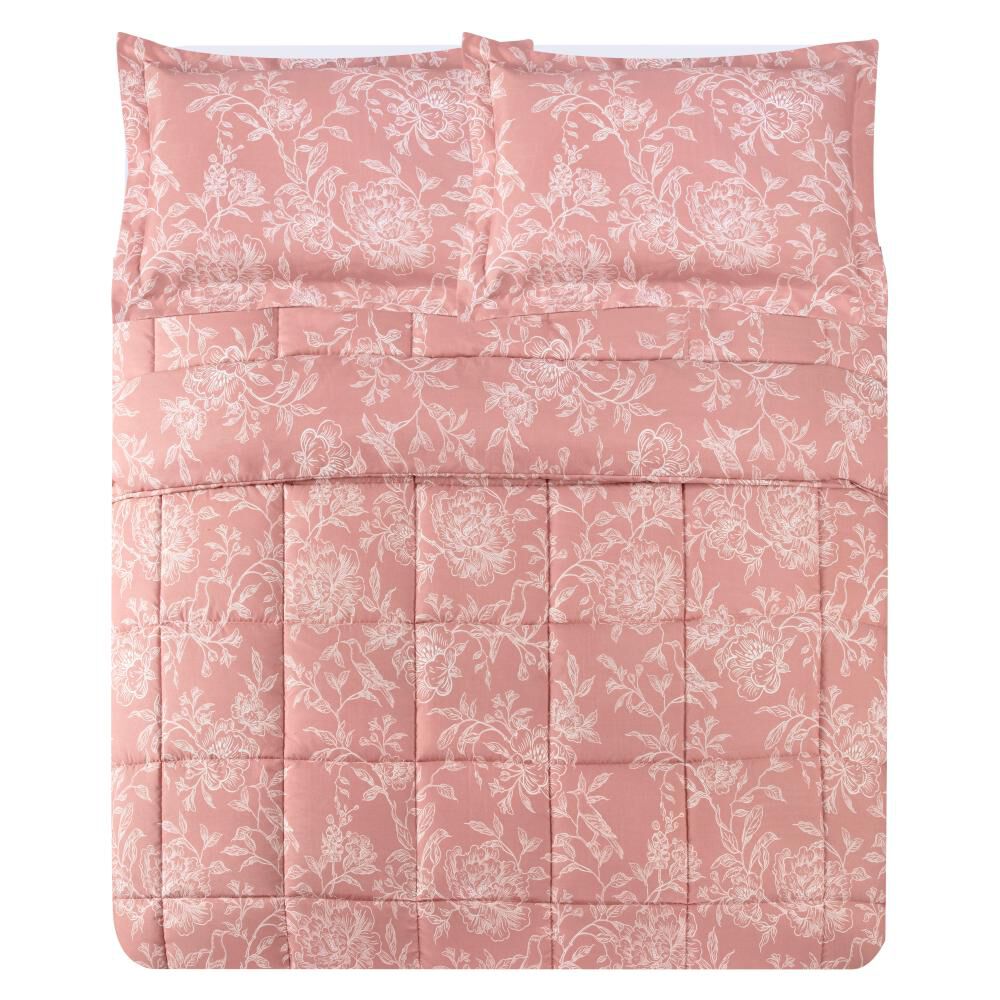 Set Plum&oacute;n Belle Noite Orquidea / 2 Plazas + Manta 130x160 Cm image number 2.0