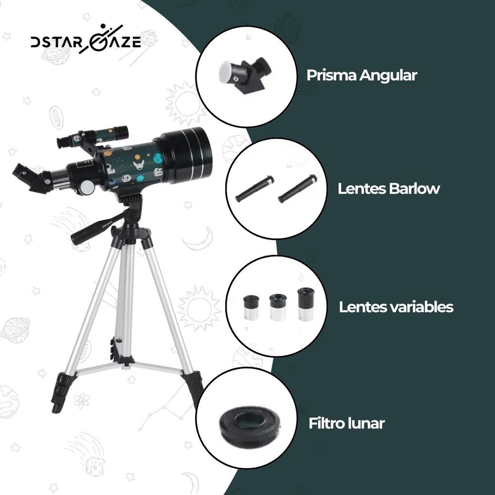 Telescopio Astronómico 30070m Con Diseño Espacial image number 3.0