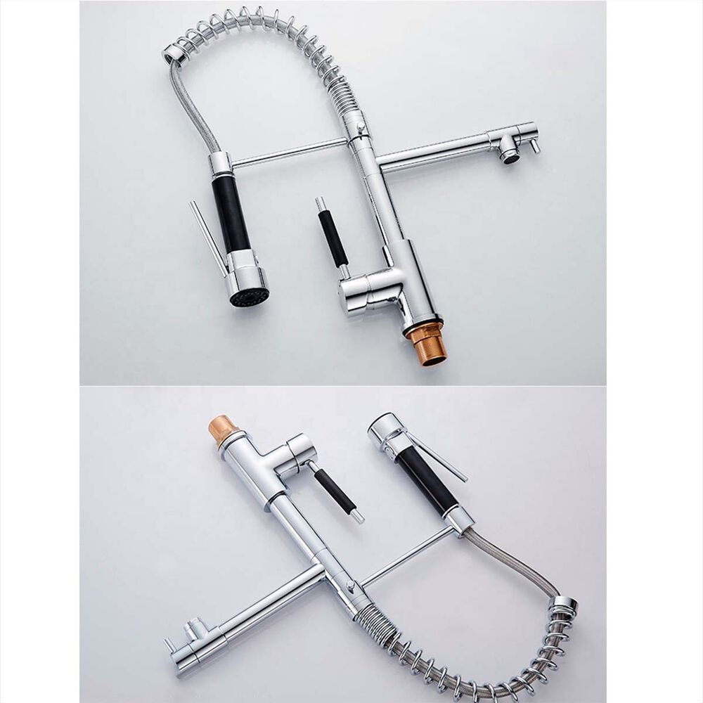 Llave Grifería Lavaplatos Doble Cuello Cisne Flexible Cocina Tap01 Plateado image number 4.0