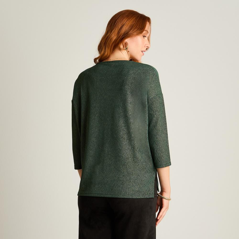 Polera Manga 3/4 Cuello Redondo Mujer Lorenzo Di Pontti image number 2.0