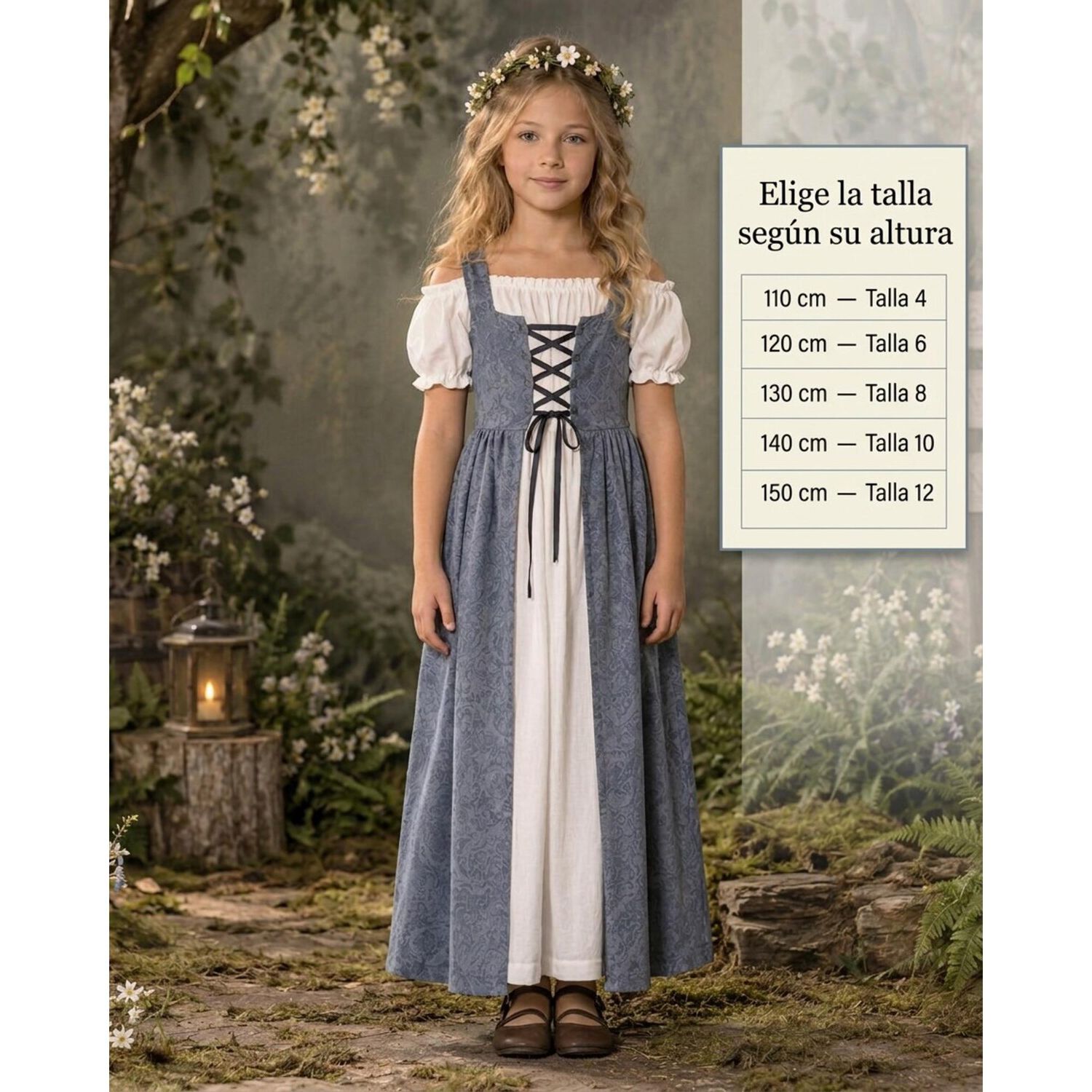 Disfraz Infantil Campesina Campo Medieval image number 1.0