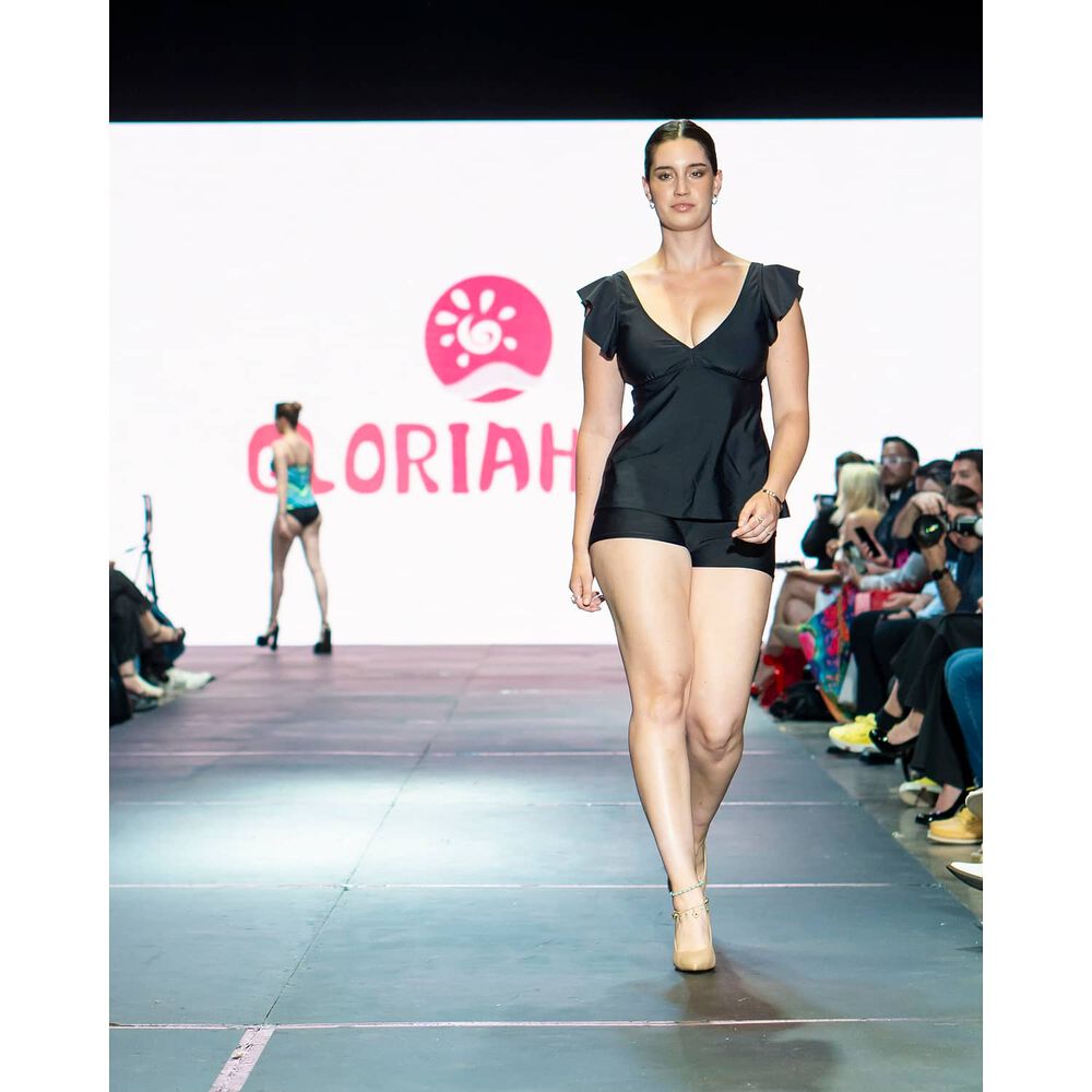 Short De Ba&ntilde;o Hot Pants Sexy Negro Gloriahoon image number 5.0