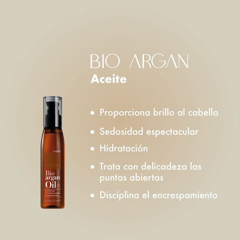Tratamiento Aceite Bio Argán K.therapy 125ml Lakme image number 3.0