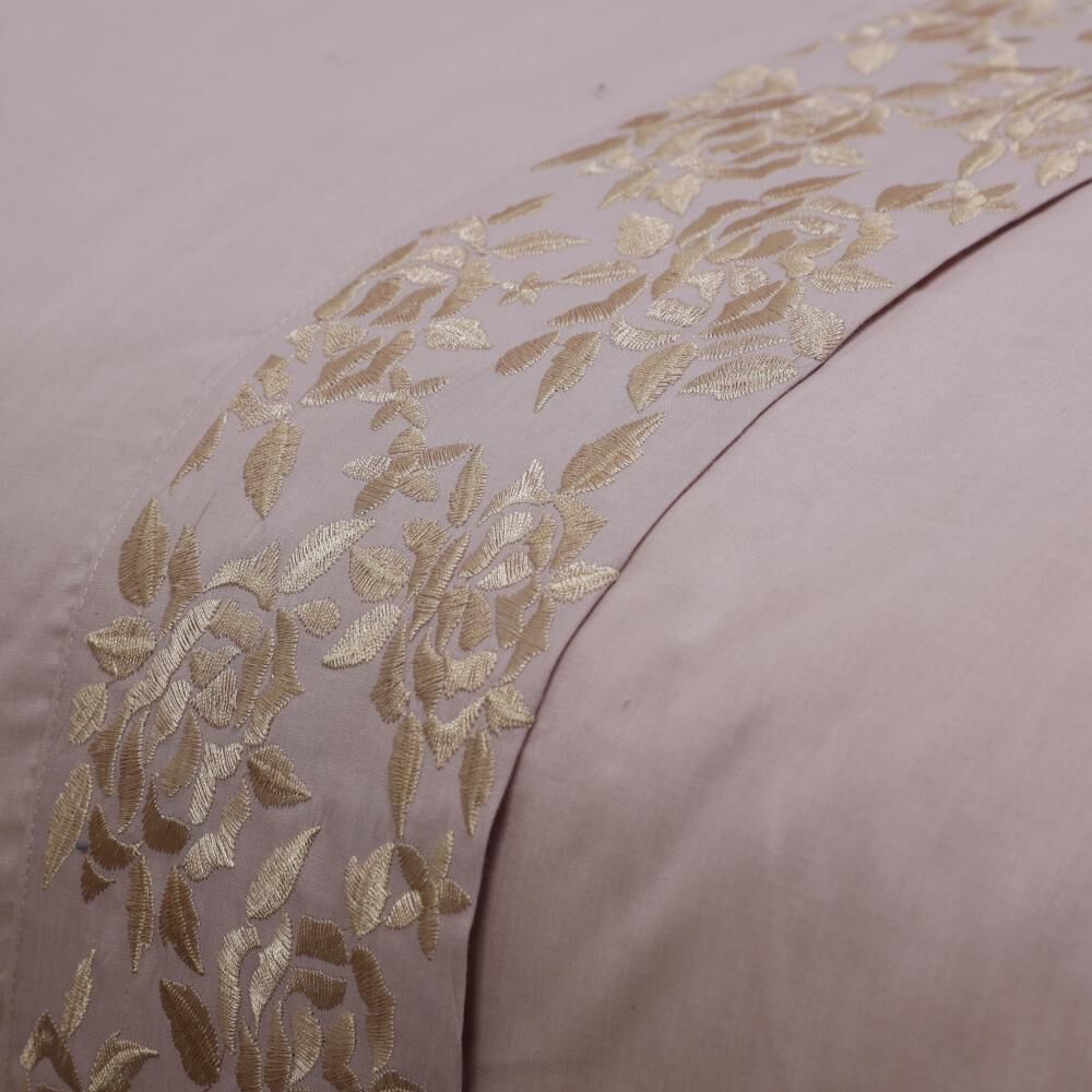 Juego De S&aacute;banas Belle Noite Bordada / King / 180 Hilos image number 2.0