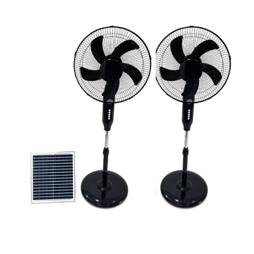 Pack 2 Ventilador Solar Plastico 5 Aspa image number 0.0