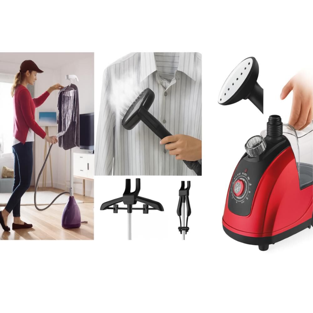 Plancha De Ropa A Vapor Vertical Con Ruedas 1800w Ajustable image number 8.0