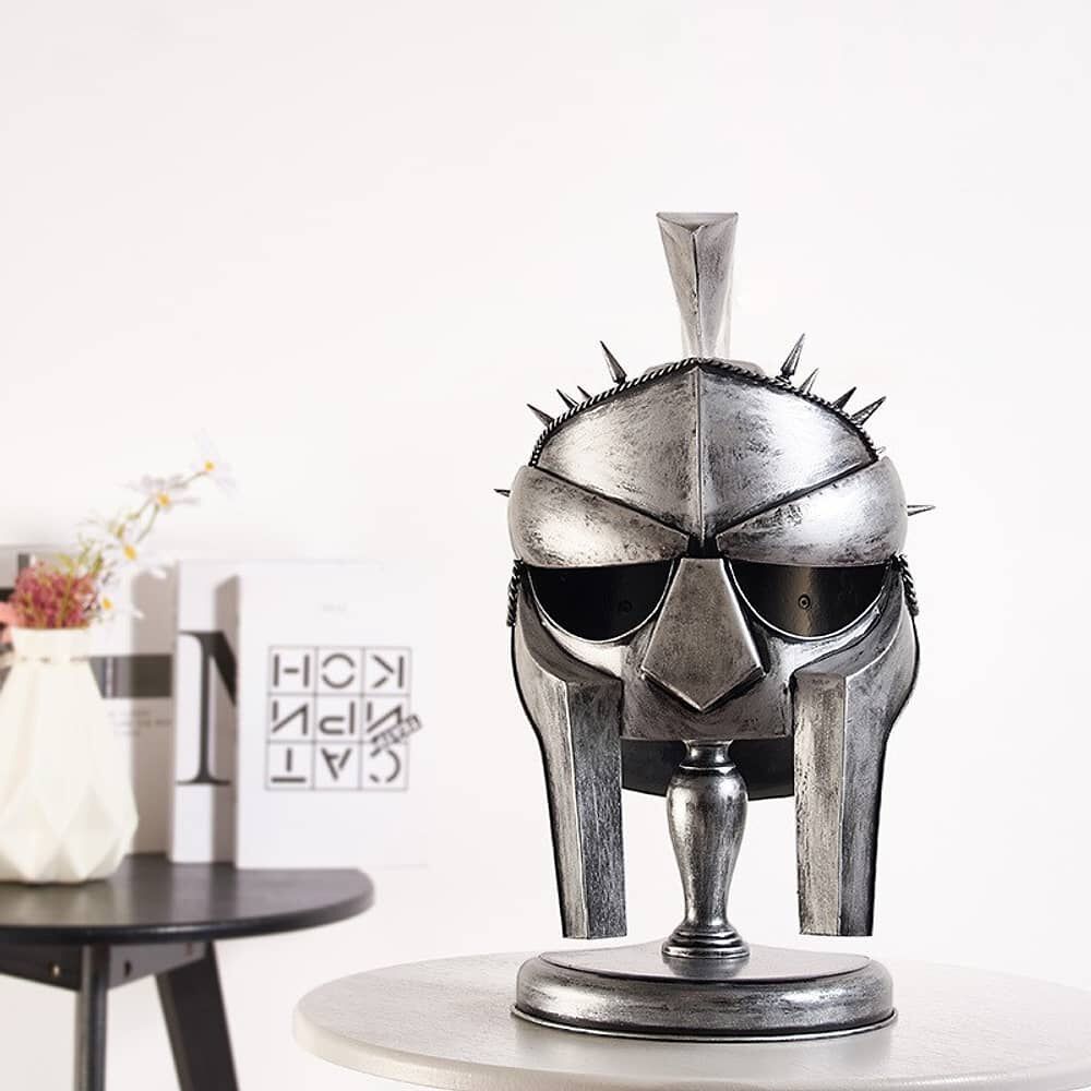 Casco Gladiador Espartano Guerrero Met&aacute;lico Cosplay Premium image number 3.0