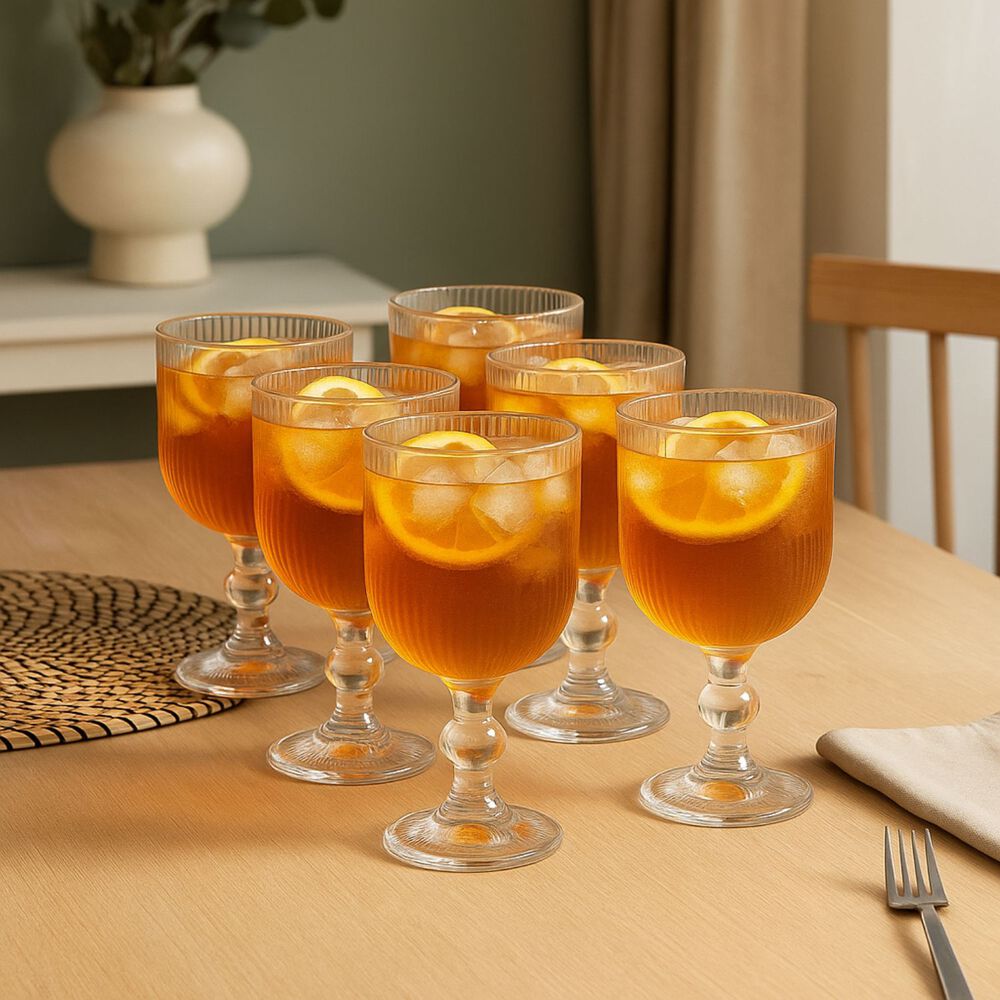 Set 6 Copas Vino Talladas 360ml Lisa Allegra De Vidrio image number 3.0