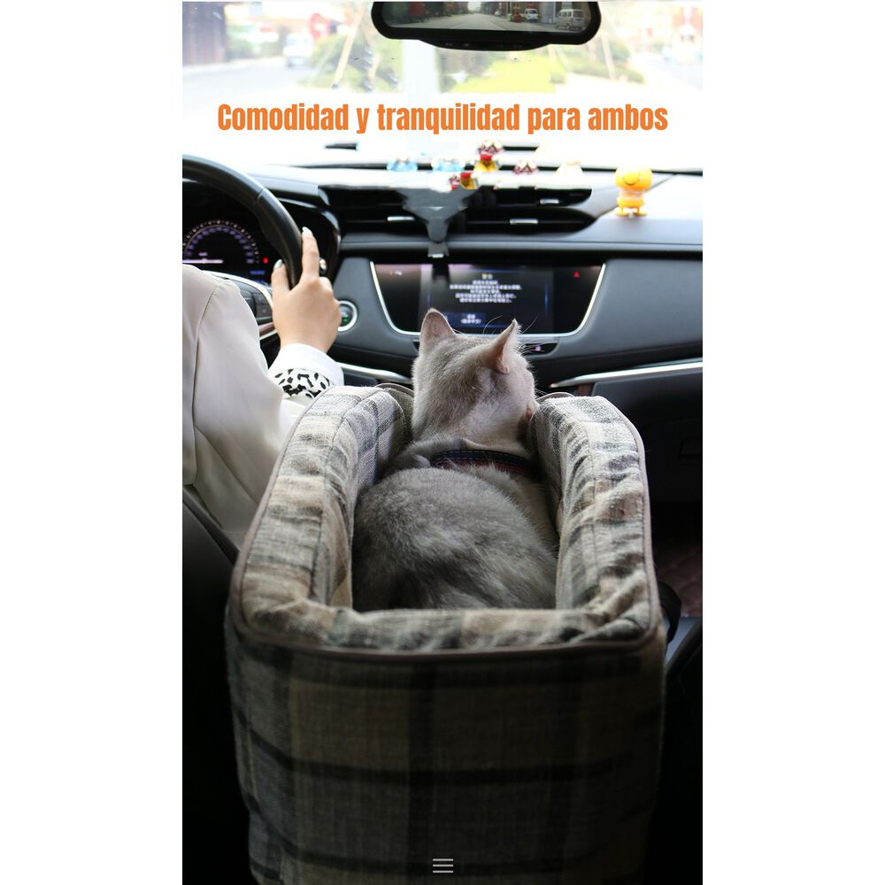 Bolso De Asiento Mascotas Portatil Transportador 2 En 1 Azul image number 2.0