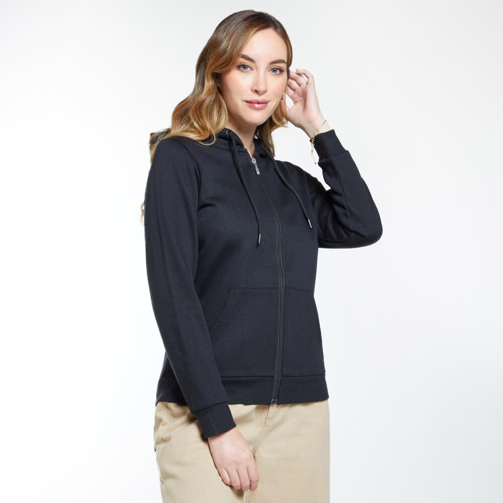 Polerón Básico Full Zipper Cuello Redondo Con Capucha Mujer Geeps image number 2.0