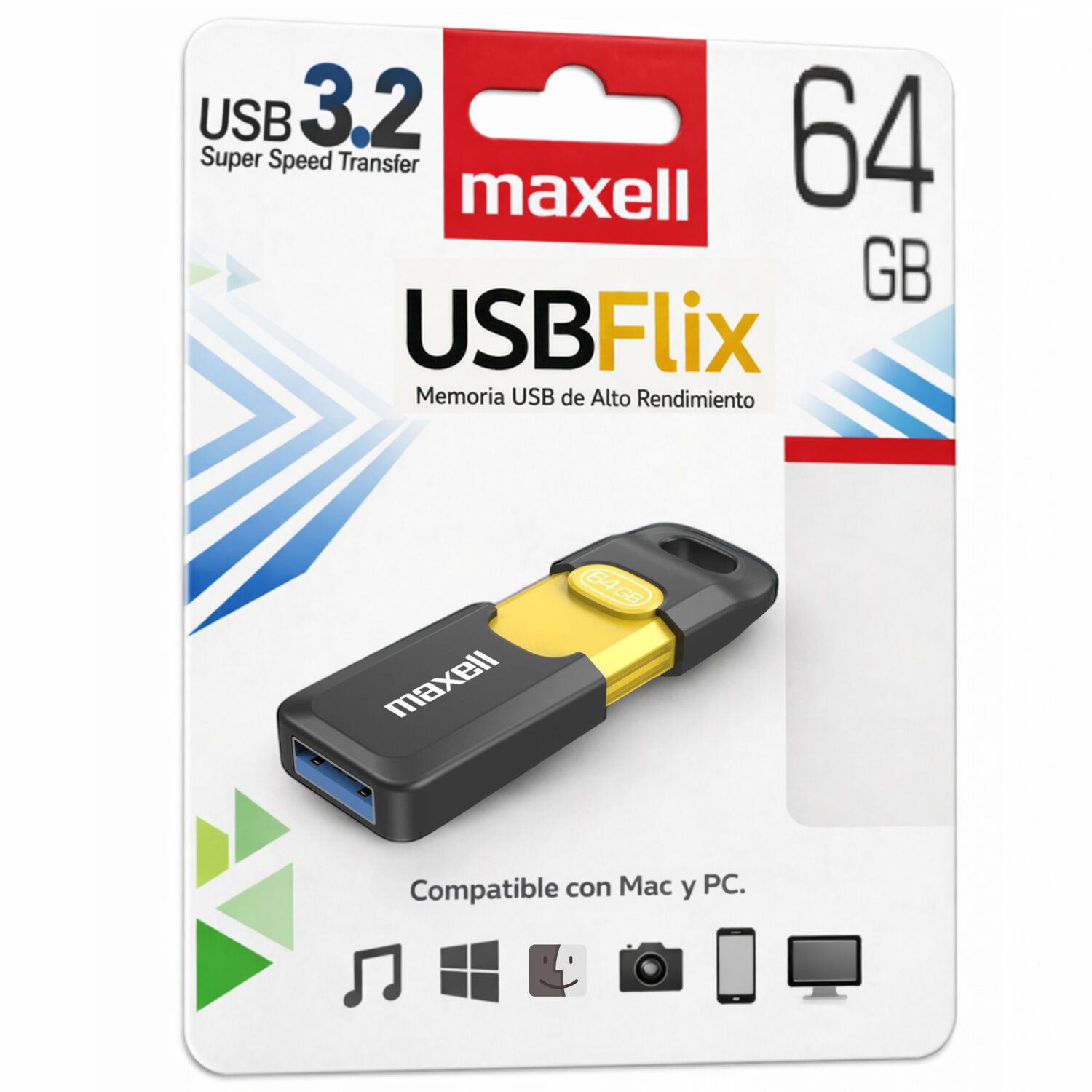 Pendrive Maxell Flix 64gb Usb 3.2 High Speed image number 0.0