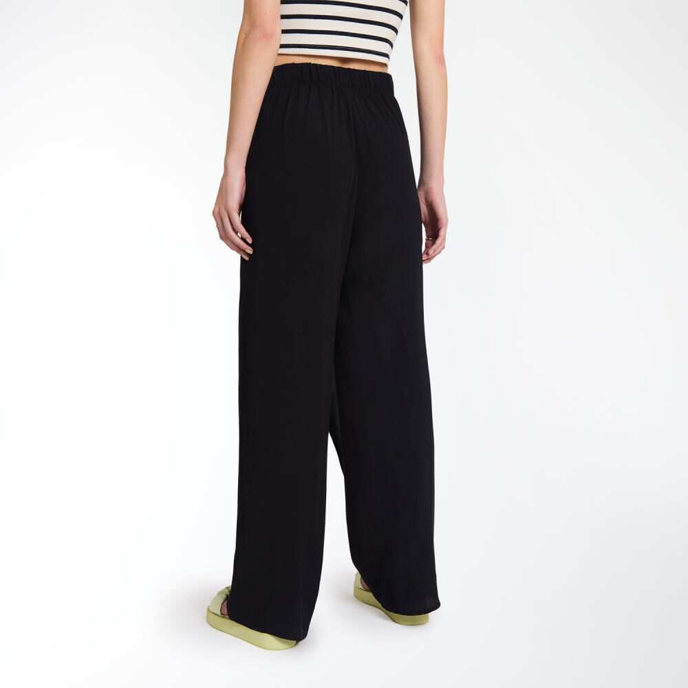 Pantalón Con Capa Y Amarras Tiro Medio Regular Mujer Freedom image number 3.0