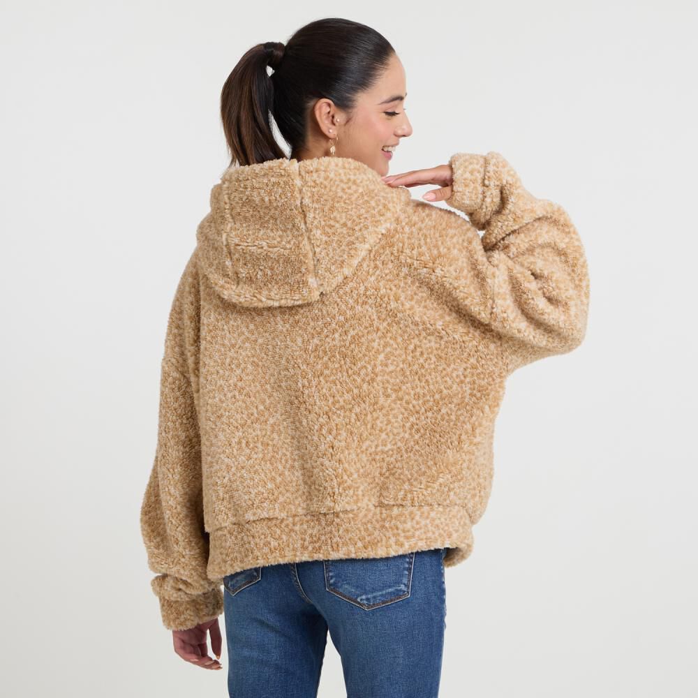 Chaqueta Regular Cuello Redondo Con Capucha Mujer Freedom image number 3.0