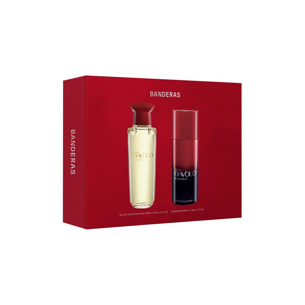 Estuche Banderas Hombre Diavolo For Men Eau De Toilette 100 Ml + 24h Desodorante Spray For Men 150 Ml image number 0.0