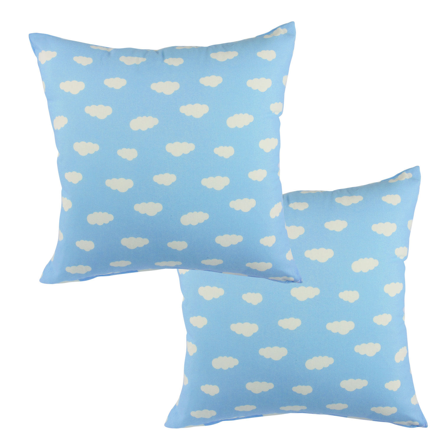 Set 2 Cojines Lona Estampada Nube Azul 50x50 image number 0.0