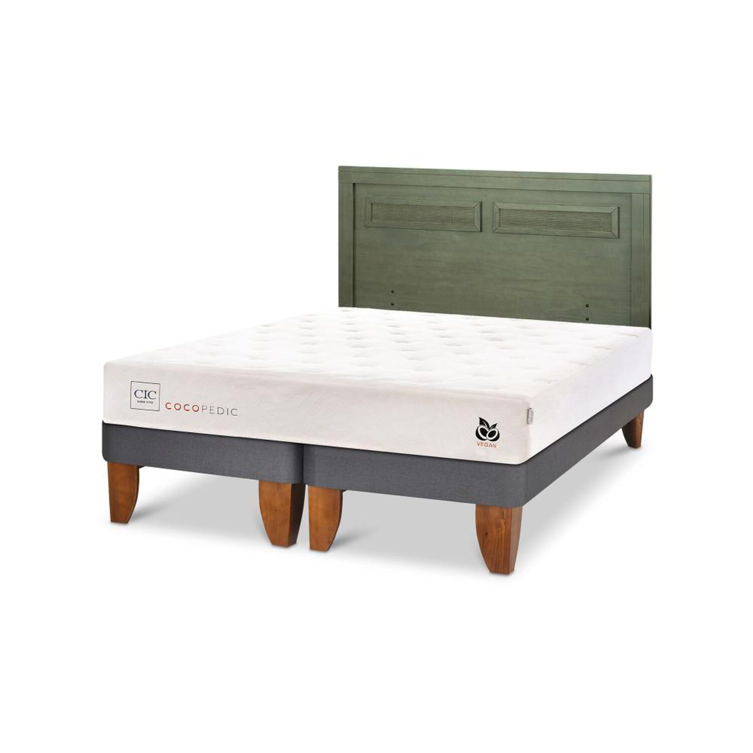 Cama Europea Cic Cocopedic / King / Base Dividida + Respaldo image number 5.0