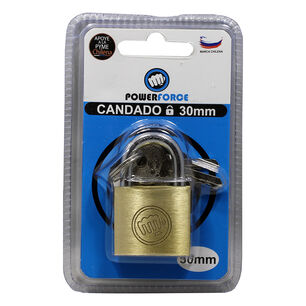 Candado De 30mm. Cuerpo De Bronce Macizo