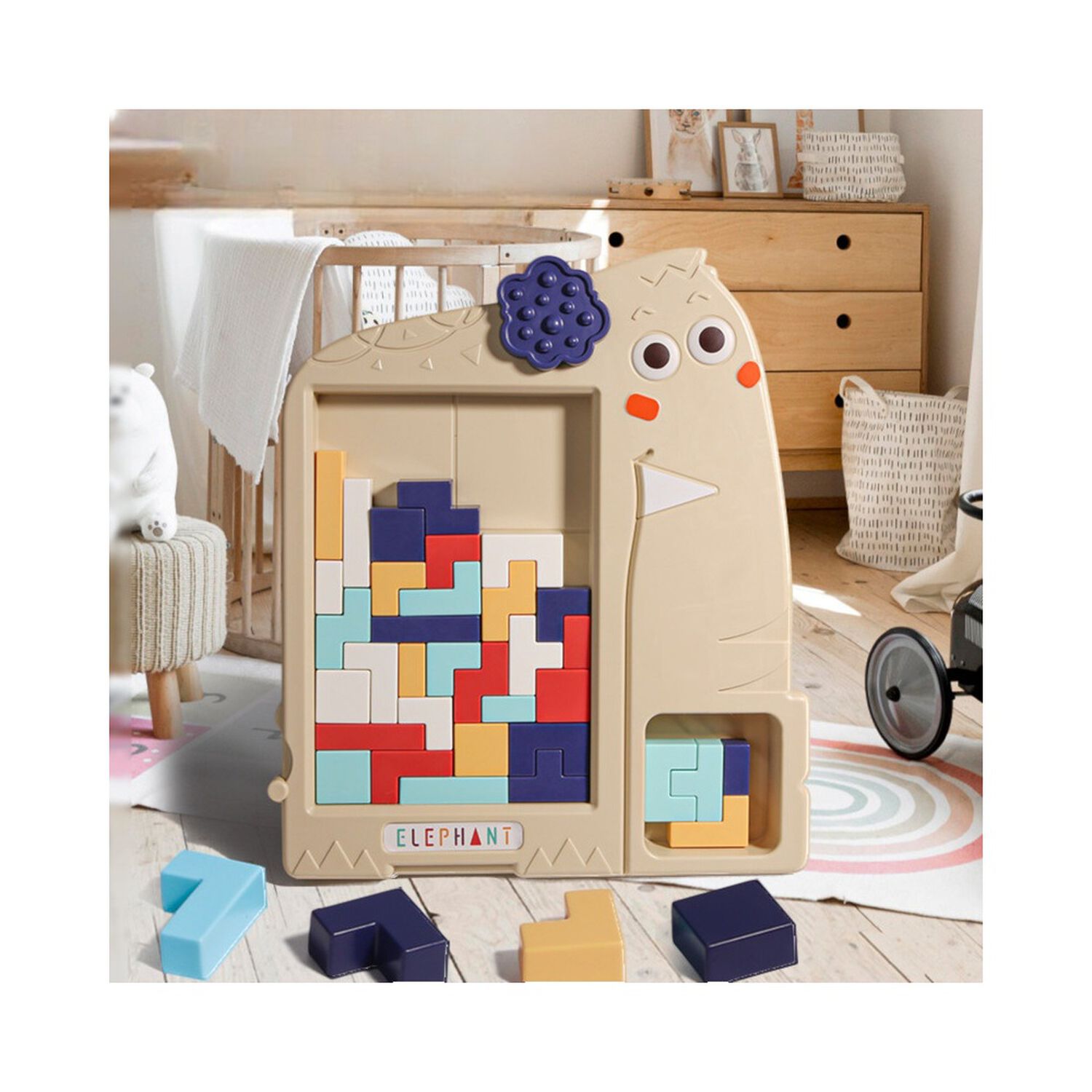 Juguete Tetris Rompecabezas Grande Elefante Para Ni&ntilde;os image number 1.0