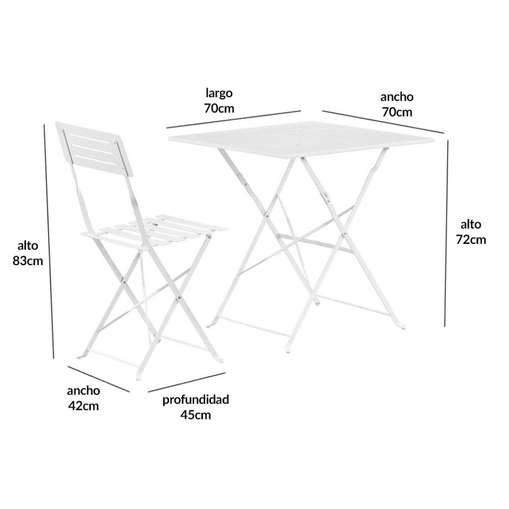 Juego De Balcon Casaideal Coralis / 2 Personas image number 1.0