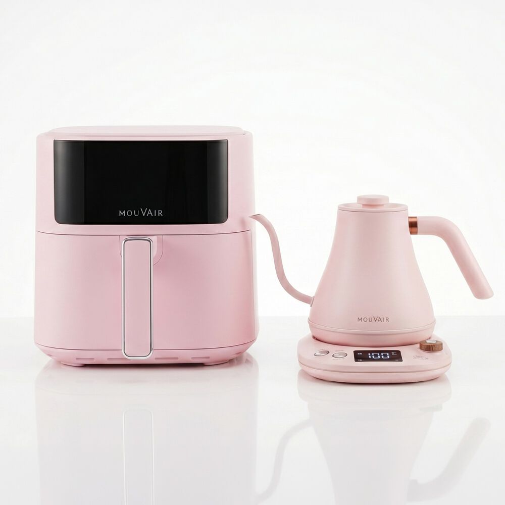 Pack Freidora De Aire Mouvair Fry + Hervidor Inteligente Mouvair Swan Rosa image number 3.0
