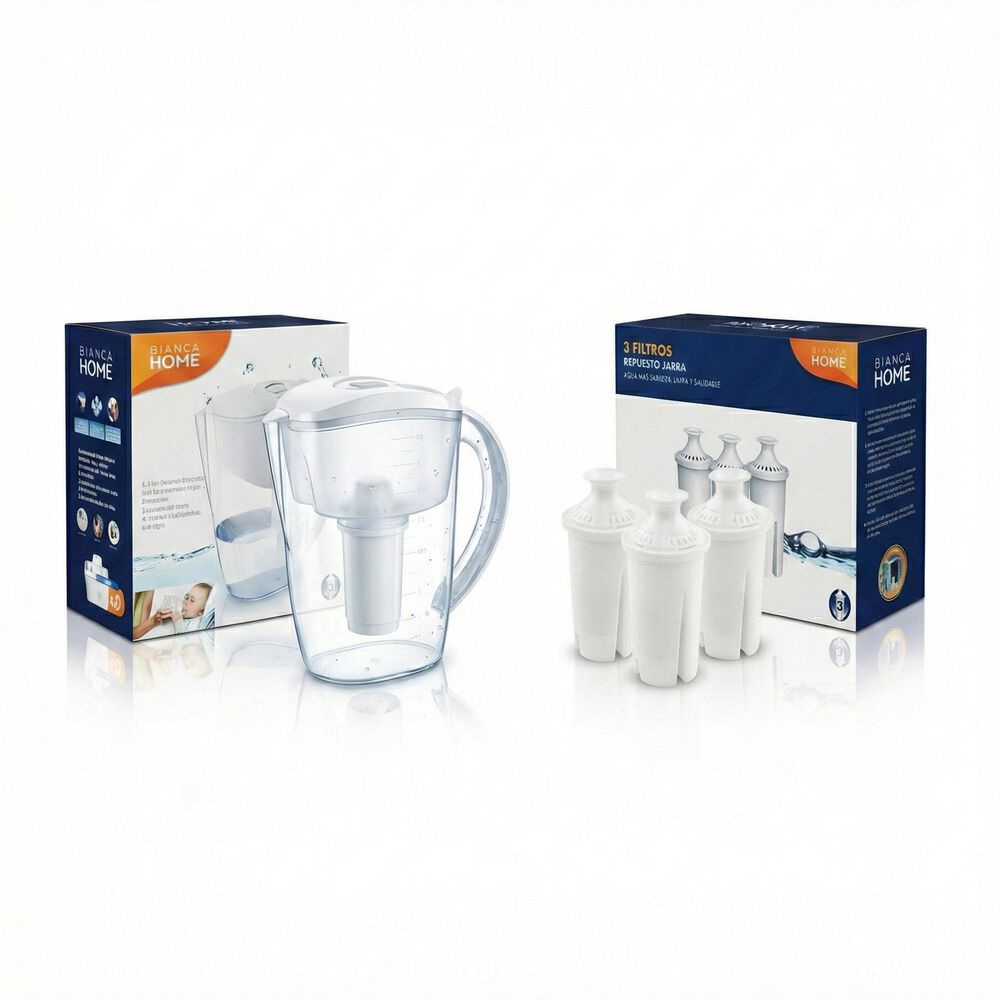 Jarra Purificadora De Agua 3,8 Litros + 3 Repuestos Filtros image number 0.0