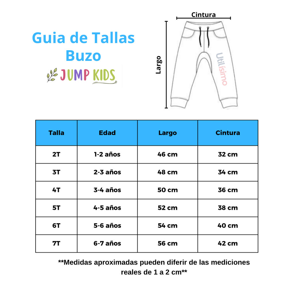 Pantalón Buzo Niño 100% Algodón Jump Kids Azul Espacio image number 1.0