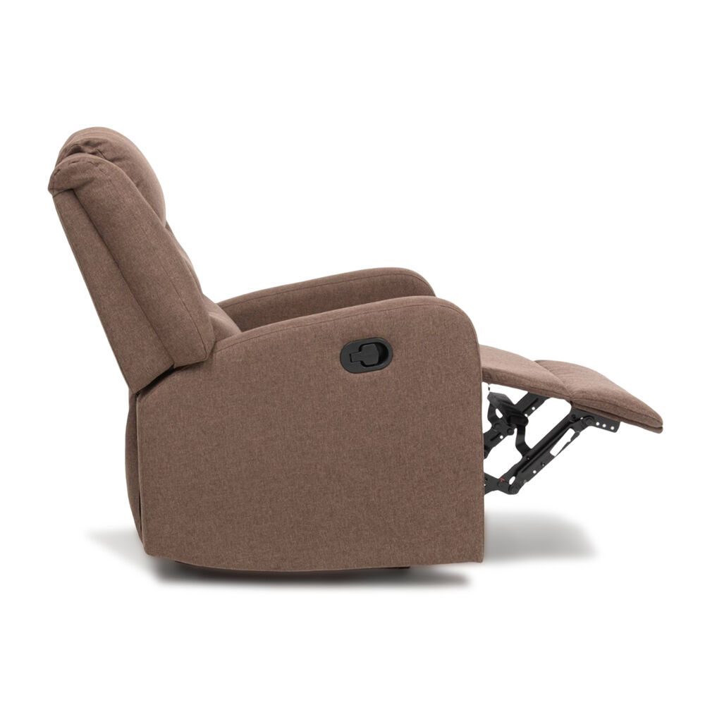 Berger Reclinable Moderno De Lino Caf&eacute; Daniels 98014br image number 4.0