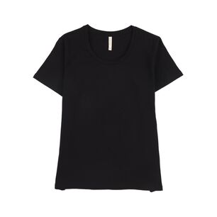 Polera Lisa Full Color Manga Corta Cuello Redondo Mujer Geeps