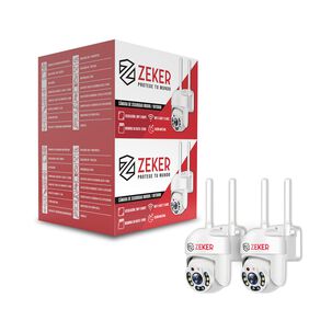 Pack X2 C&aacute;mara De Seguridad Wifi Impermeable Zeker 2mp 5g