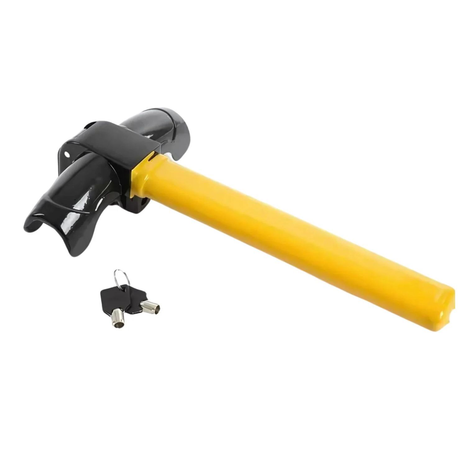 Baston Tranca Volante Traba Seguridad Anti Robo Auto + Llave image number 0.0