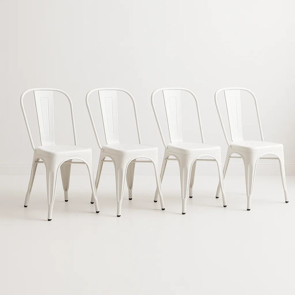 Pack De 4 Sillas Tolix Blancas image number 0.0