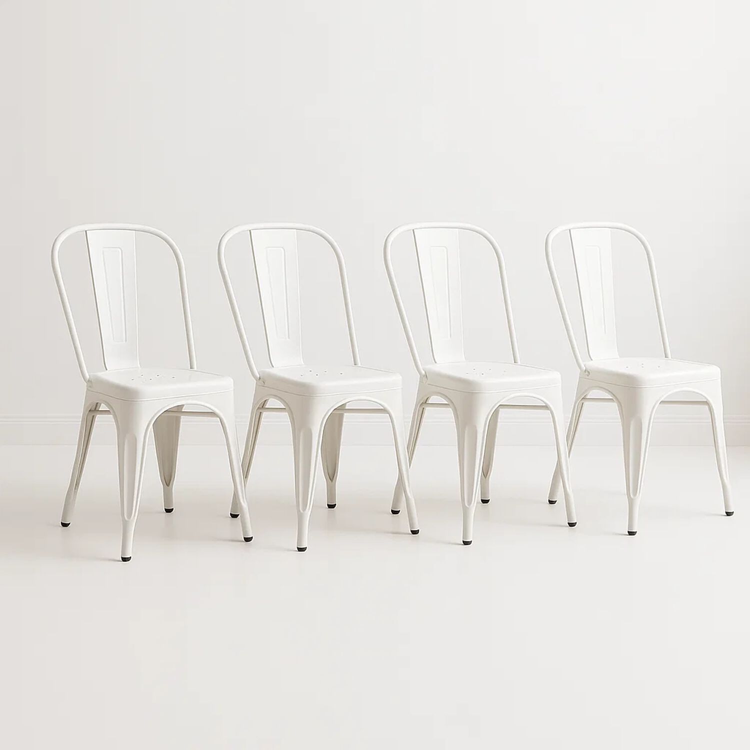 Pack De 4 Sillas Tolix Blancas image number 0.0