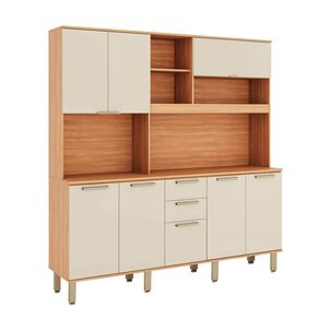 Mueble De Cocina Roca Kit De Cocina Casta&ntilde;a Modular / 8 Puertas / 3 Cajones