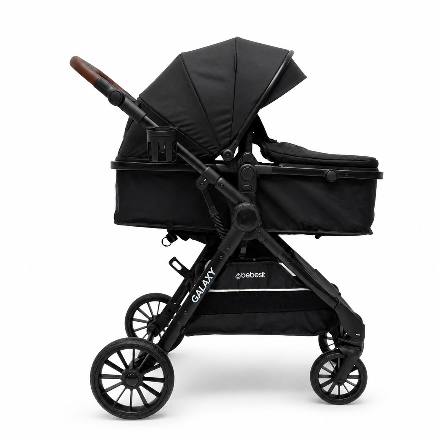 Coche Cuna Travel System Galaxy Isofix Negro image number 4.0