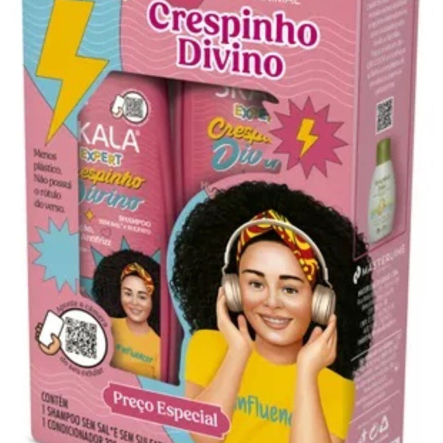 Kit Shampoo Y Acond Kids Crespinho Divino Skala Expert 650ml image number 1.0