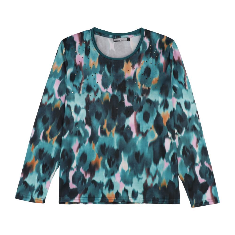 Sweater Estampado Manga Larga Cuello Redondo Mujer Lesage image number 0.0