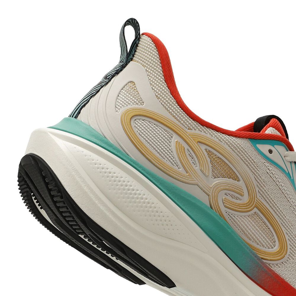 Zapatilla Running Mujer Pride 4 Celeste/rojo/arena image number 6.0