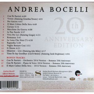 Andrea Bocelli - Romanza (20th Anniversary) | Cd