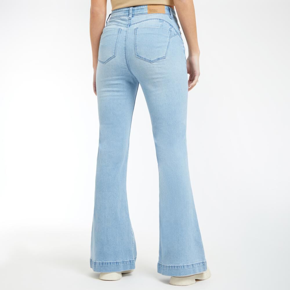 Jeans Tiro Alto Flare Mujer Freedom image number 3.0