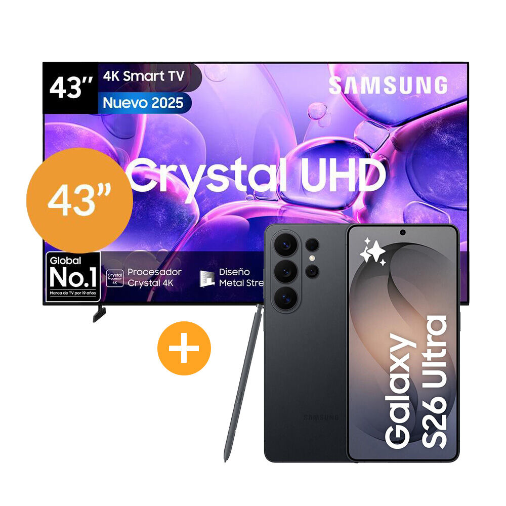 Smartphone Samsung Galaxy S26 Ultra / 5G / 256 GB / Negro / Liberado + Led 43" U8000F / Ultra HD 4K / Smart TV 2025 image number 0.0