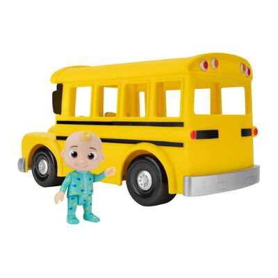 Juego Didáctico Cocomelon Figura Con Vehiculo Bus