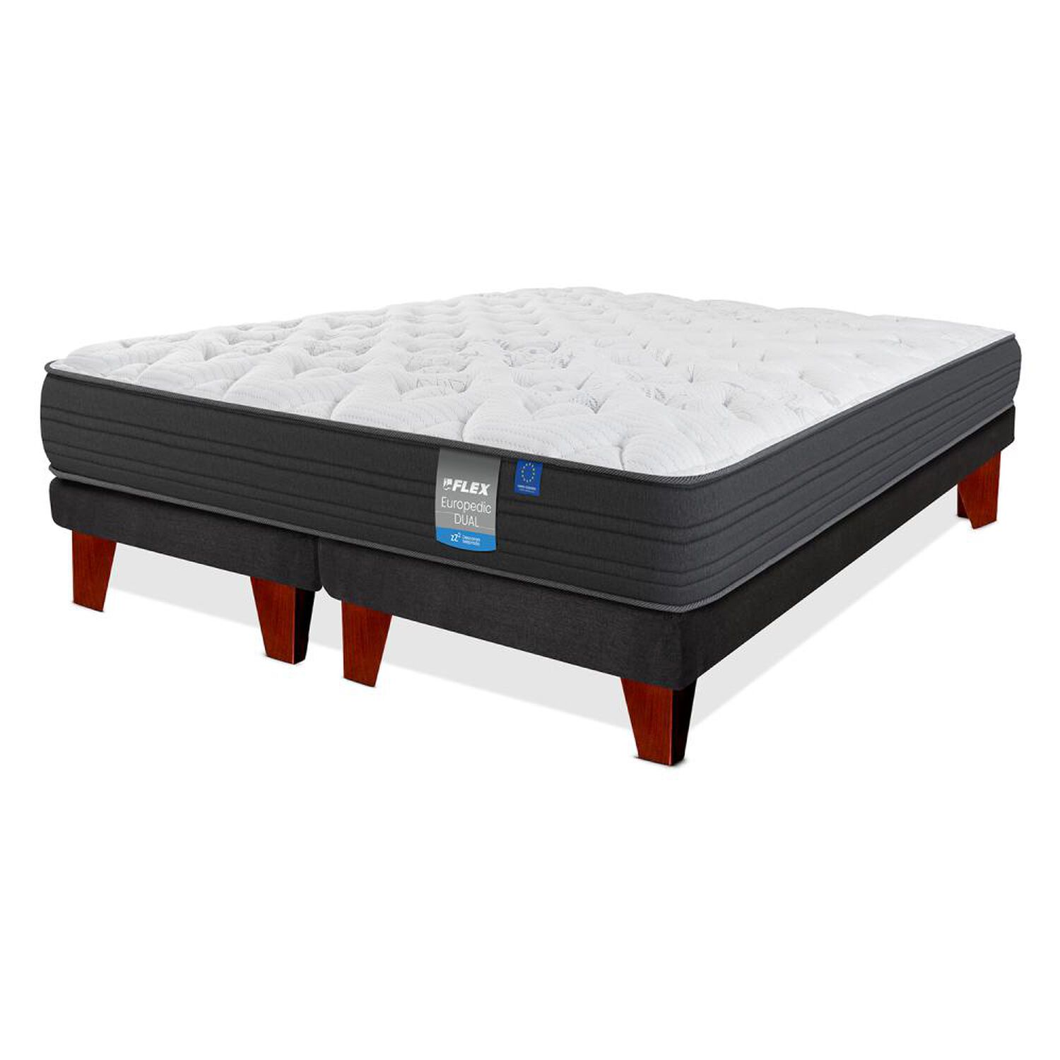 Cama Europea Flex Europedic Dual / 2 Plazas / Base Dividida image number 1.0