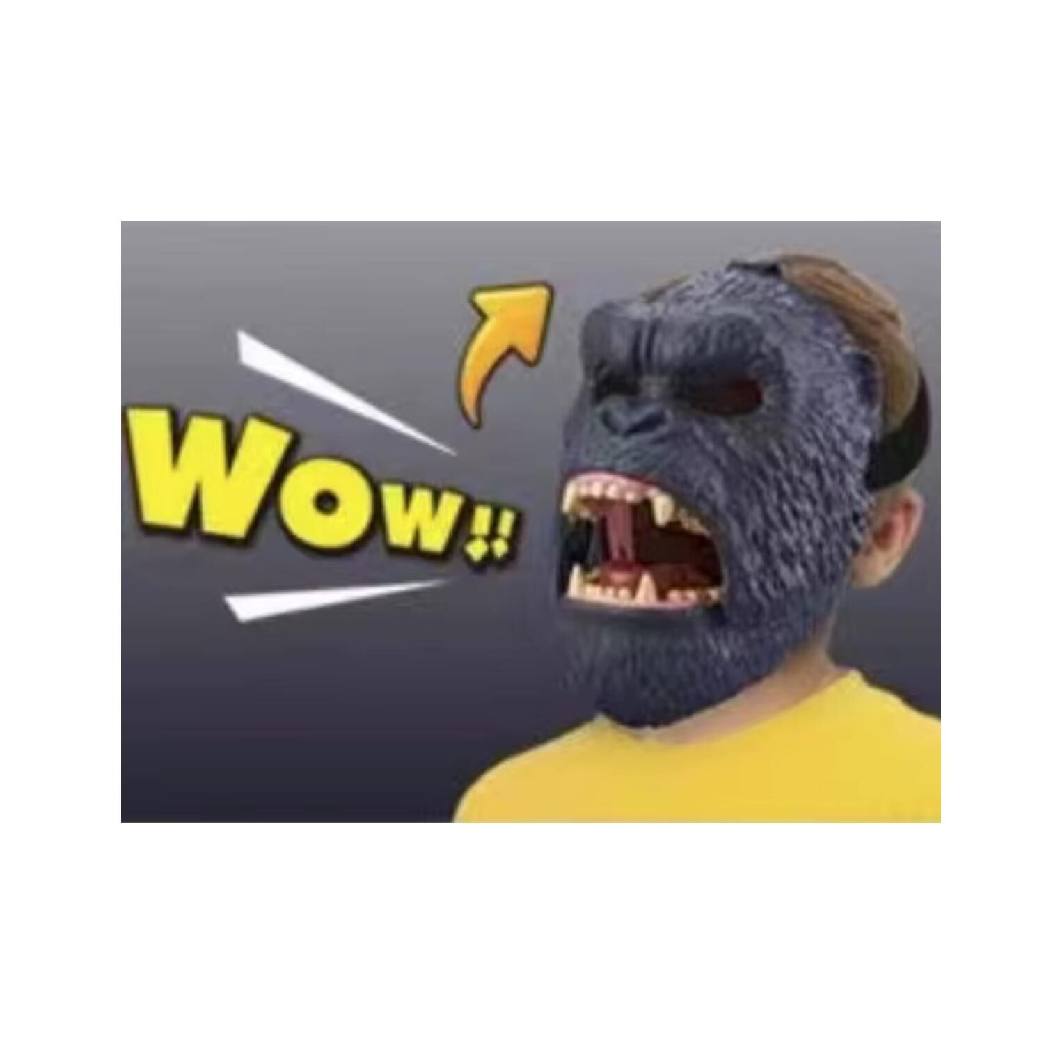 Juguete Mascara De King Kong Movimiento Y Sonido Infantil image number 2.0