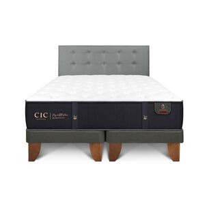 Cama Europea Cic Premium / King / Base Dividida + Respaldo