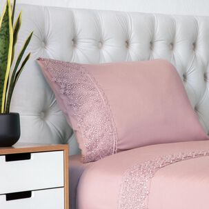 Juego De Sábanas Belle Noite Macrame / 1.5 Plazas Juego De Sábanas Belle Noite Macrame / 1.5 Plazas