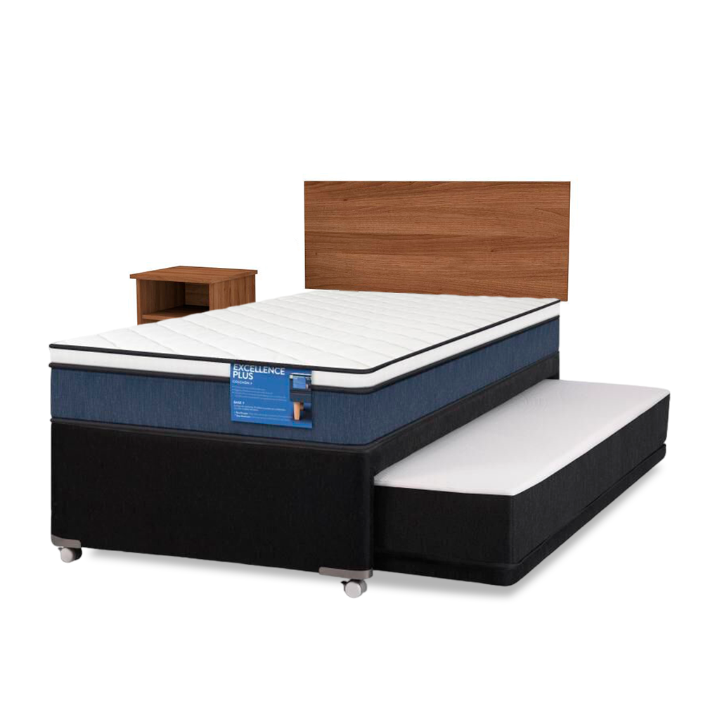 Cama Nido Cic Excellence Plus / 1.5 Plazas / Base Normal + Set de Maderas Nogal image number 0.0