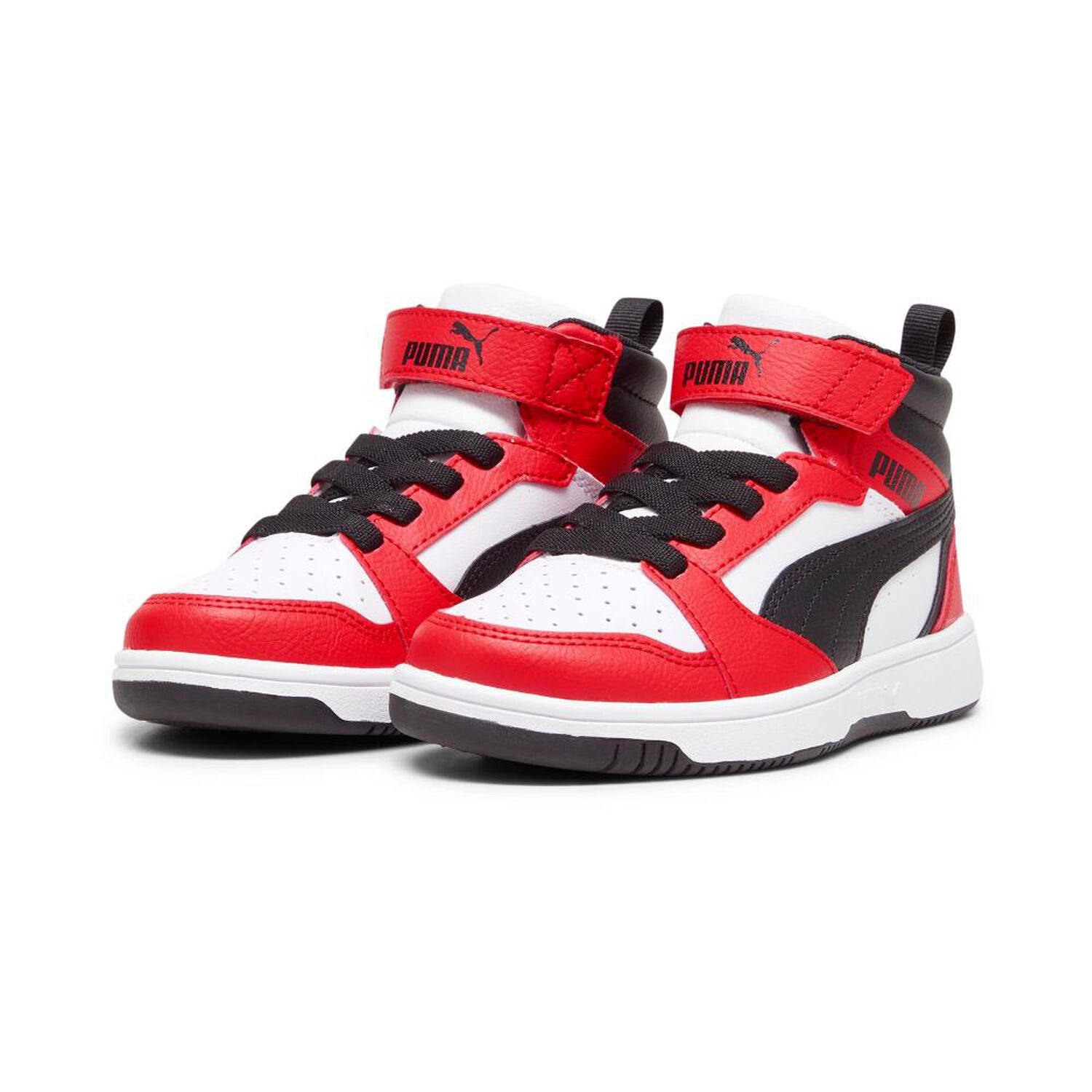 Zapatilla Urbana Ni&ntilde;o Puma Rebound V6 Mid Ac+ Ps Rojo/blanco image number 0.0